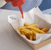 gif of ketchup on chips in greaseproof tray