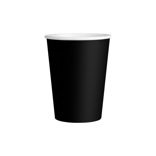 Single Walled Hot Cup - Black