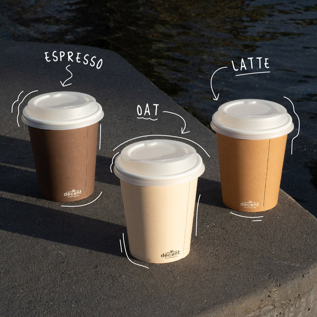 Single Walled Hot Cup - Coffee Series (Mixed)
