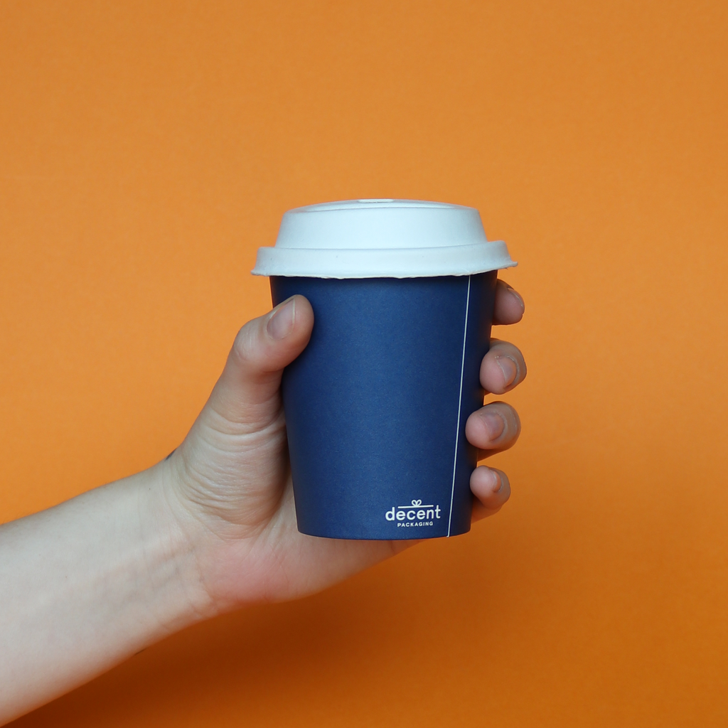 Single Walled Hot Cup - Wavy Navy