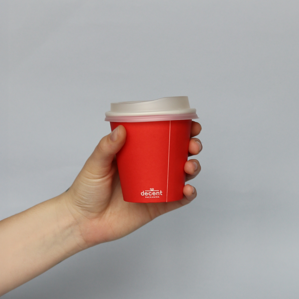 Single Walled Hot Cup - Red