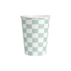 Single Walled Hot Cup - Checkered Sage