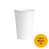 Single Walled Hot Cup - White