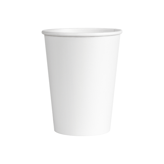 Single Walled Aqueous Hot Cup - White V2