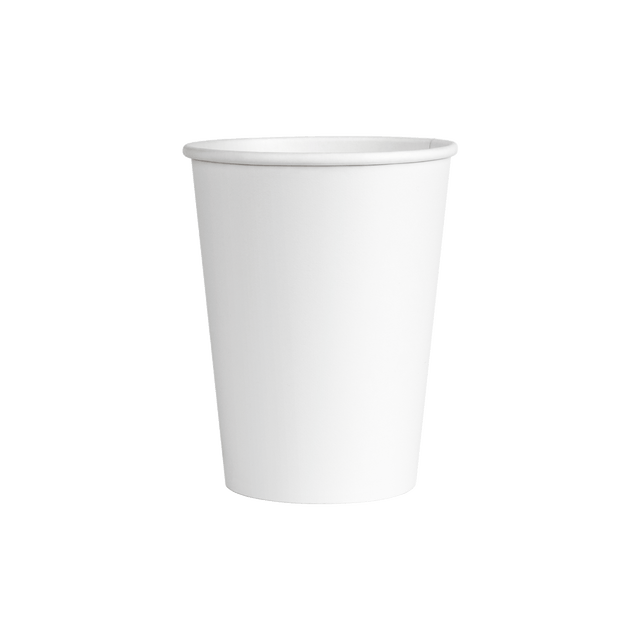 Single Walled Aqueous Hot Cup - White V2