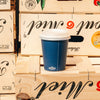 Single Walled Hot Cup - Wavy Navy