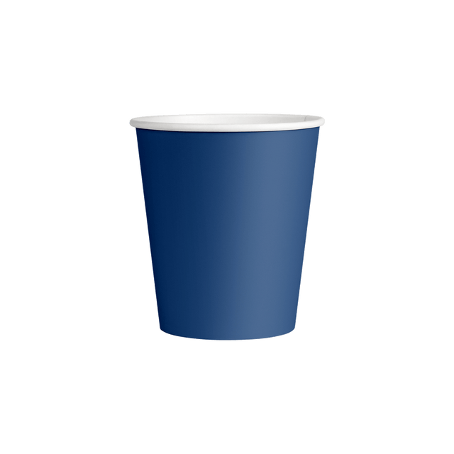 Single Walled Hot Cup - Wavy Navy