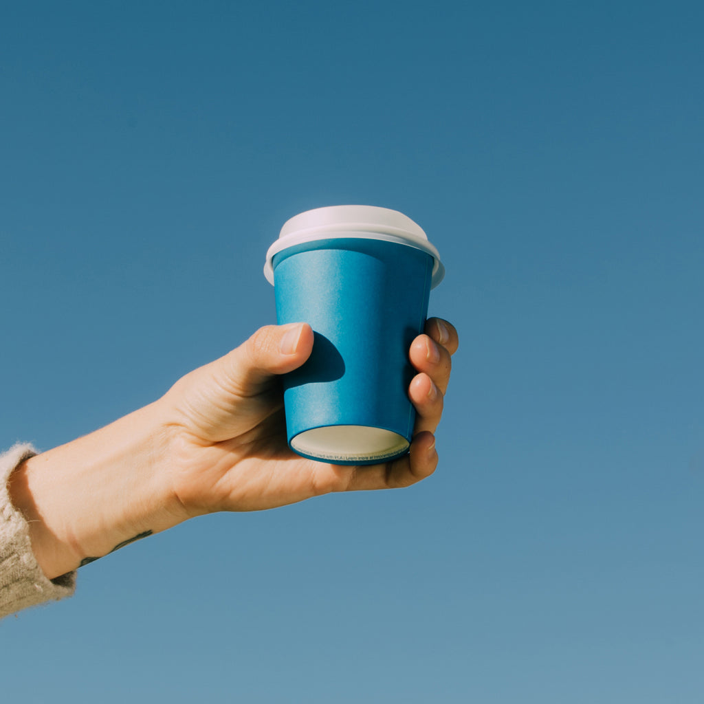 Single Walled Hot Cup - Blue