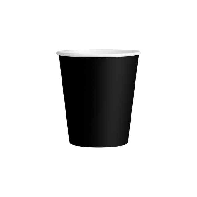 Single Walled Hot Cup - Black