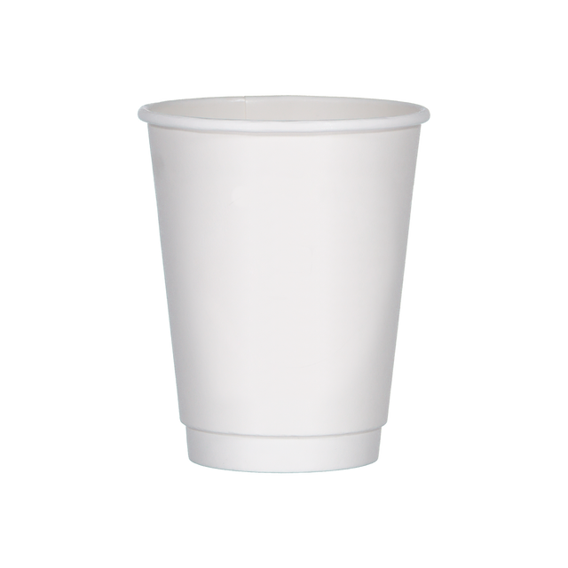 Double Walled Hot Cup - White