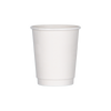 Double Walled Hot Cup - White